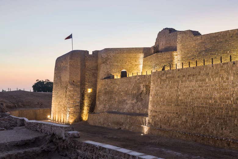 Manama Fort at sunset