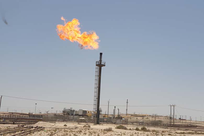 Visite du champ pétrolifère