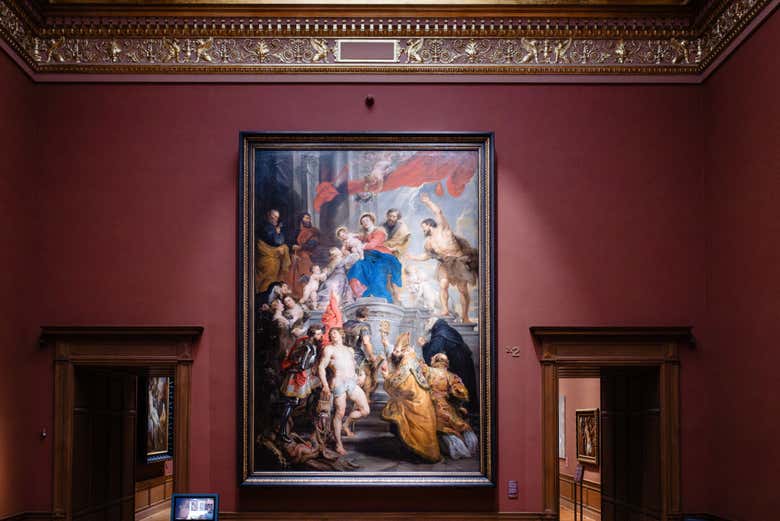 La pintura de Rubens ocupa un espacio central en el museo