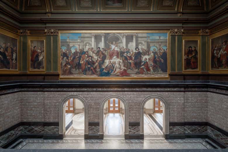 Vestíbulo del KMSKA, el Museo Real de Bellas Artes de Amberes