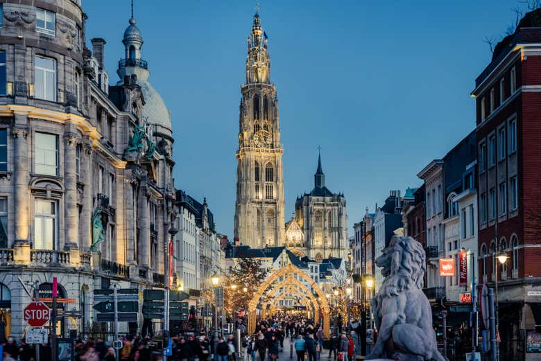 Decoración navideña de Amberes © LUCID