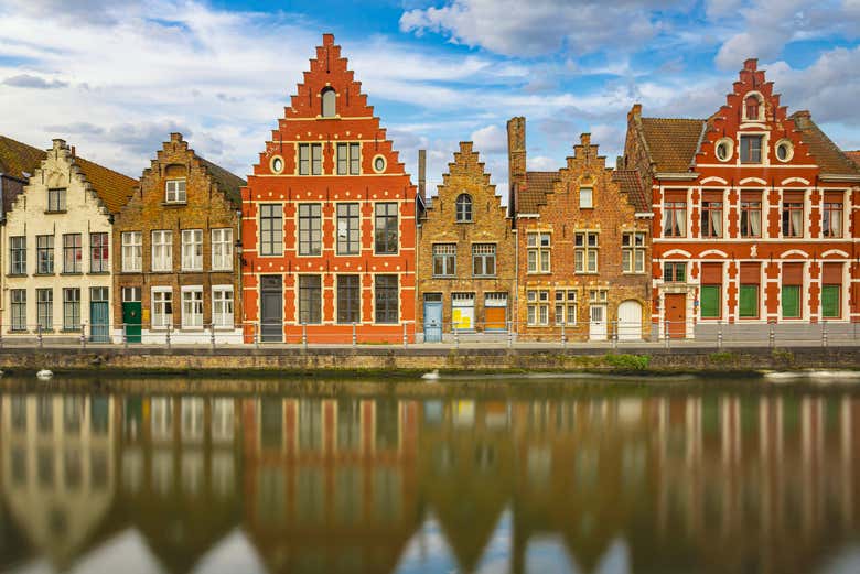 Bâtiments à l'architecture typique de Bruges
