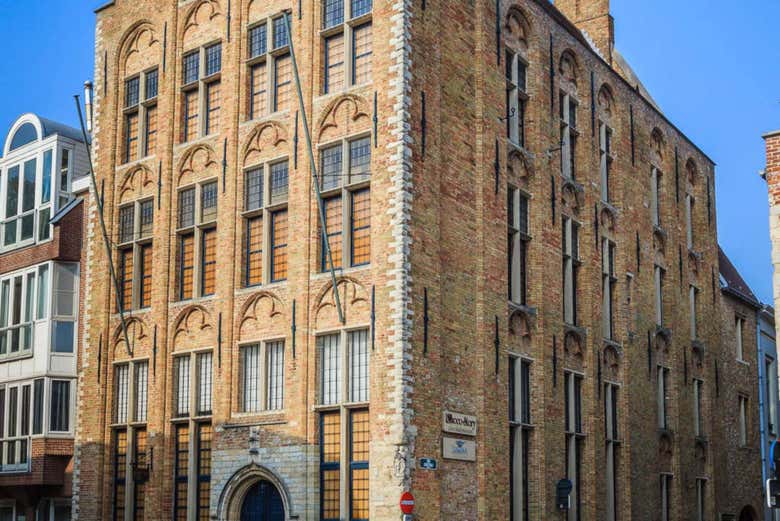 L'edificio di Bruges che accoglie il museo Choco Story