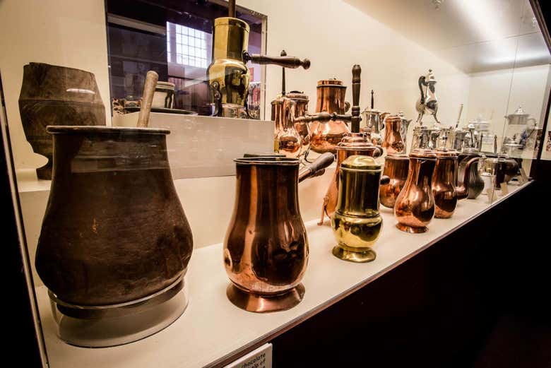 Oggetti esposti nel Choco Story di Bruges