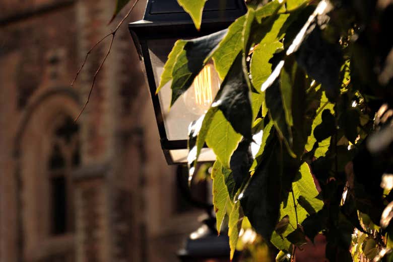 Un lampadaire de Bruges
