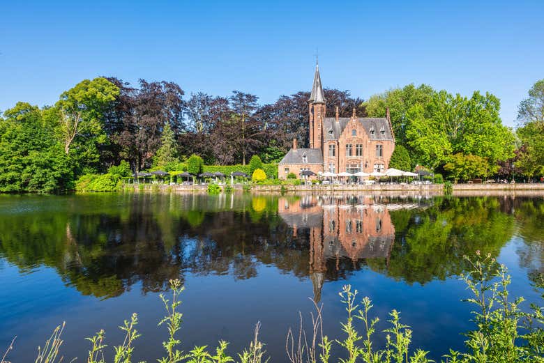 Minnewater ou lac d'Amour à Bruges