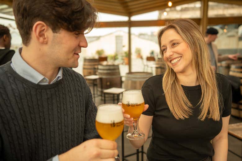 Disfrutaréis de una degustación exclusiva en la terraza
