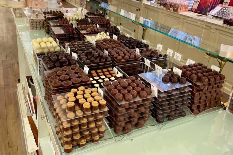 Degustaréis bombones de chocolate