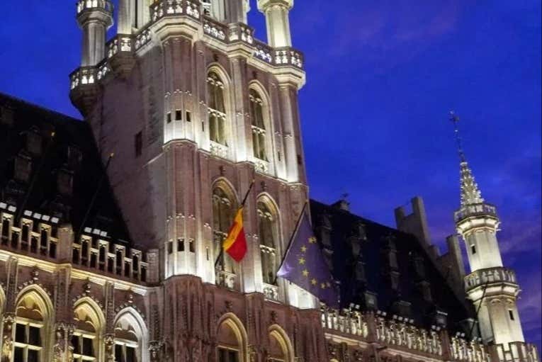 I monumenti di Bruxelles illuminati