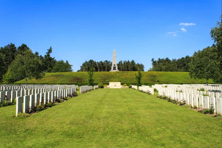 Cemitério britânico nos Campos de Flandres