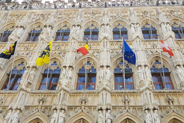 Detalle del Ayuntamiento de Lovaina