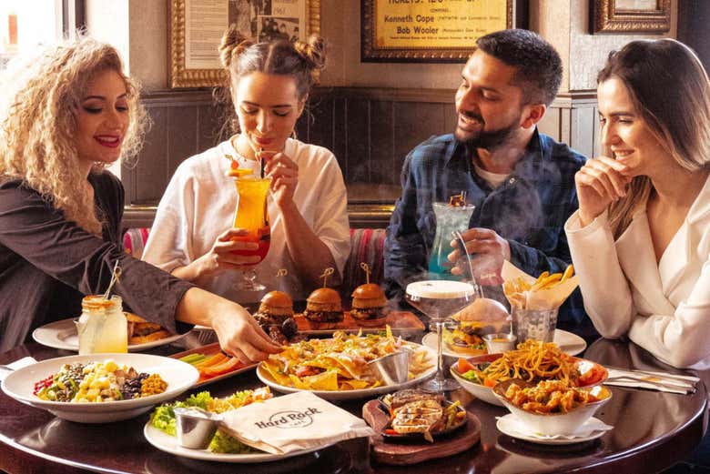In compagnia all'Hard Rock Cafe di Bruxelles