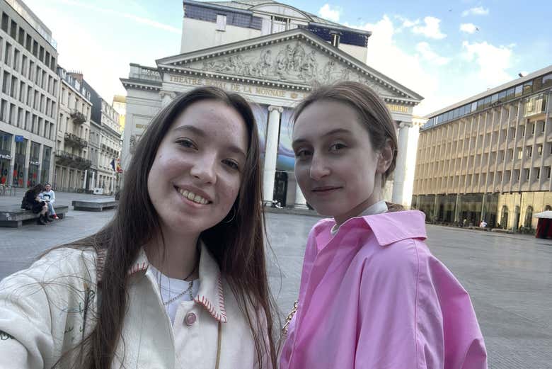 Disfrutando del juego de pistas en Bruselas