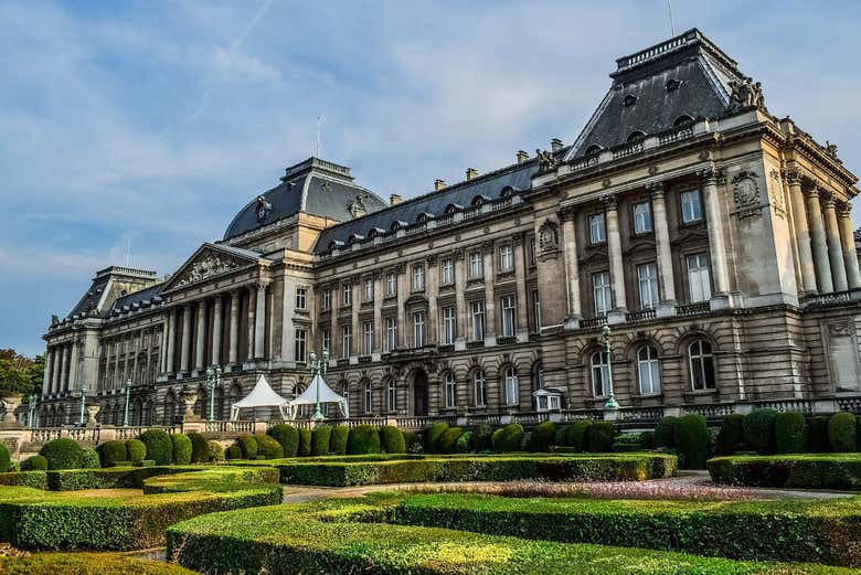 Divisando el Palacio Real de Bruselas