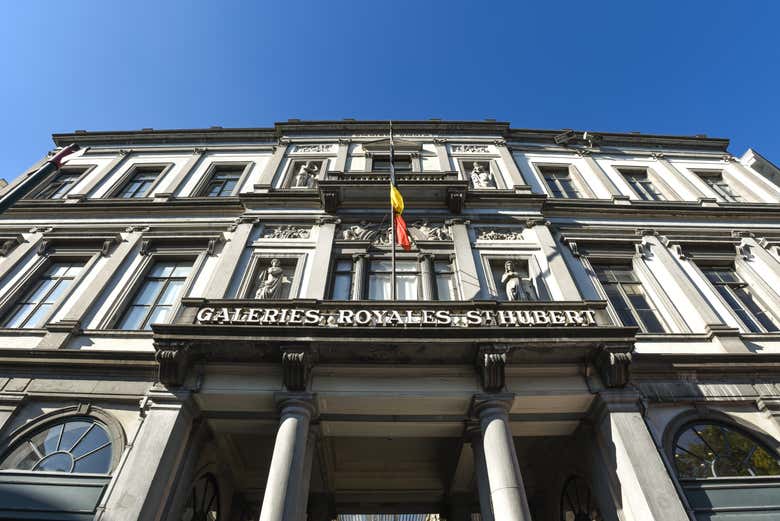 Le Gallerie Reali Saint-Hubert dall'esterno