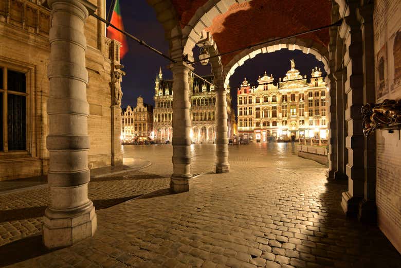 Bruxelas ao anoitecer