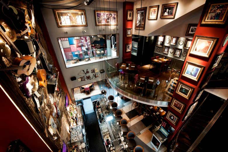 Interno dell'Hard Rock Cafe Bruxelles