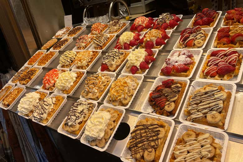 Gofres con todo tipo de sabores
