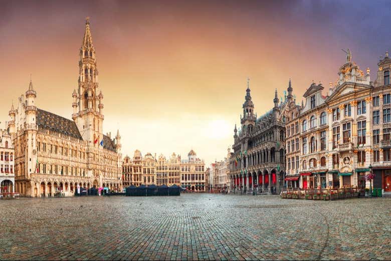 Panorámica de la Grand Place de Bruselas