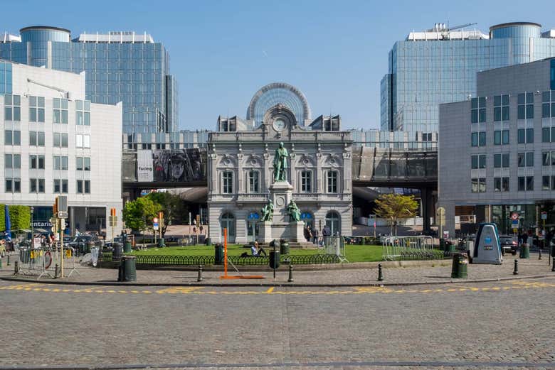 Plaza Luxeburgo, en el Barrio Europeo