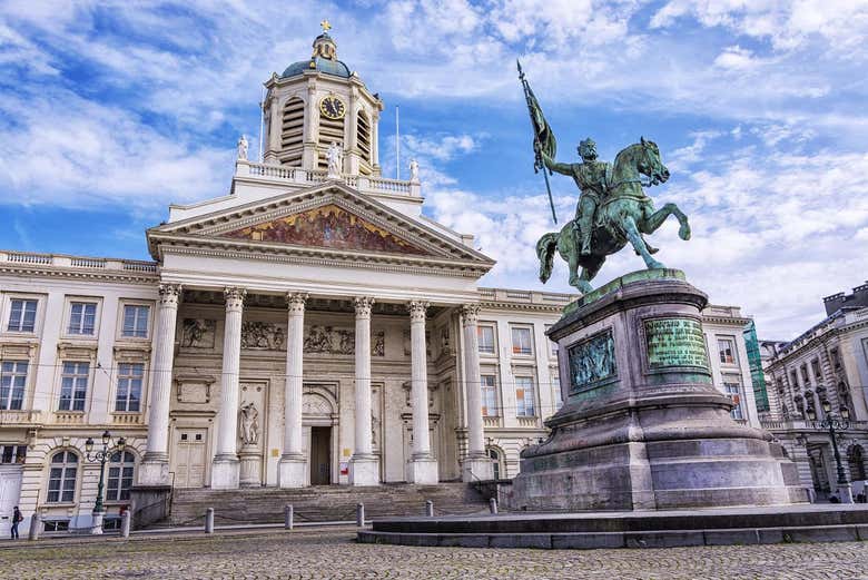 Panorámica de la plaza Real de Bruselas