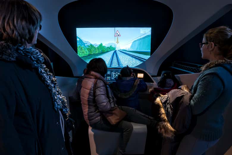 Simulateur à l'intérieur de Train World