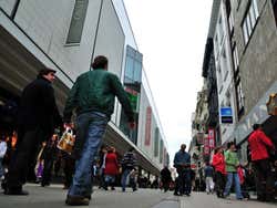 Rue Neuve, popular shopping street in Brussels