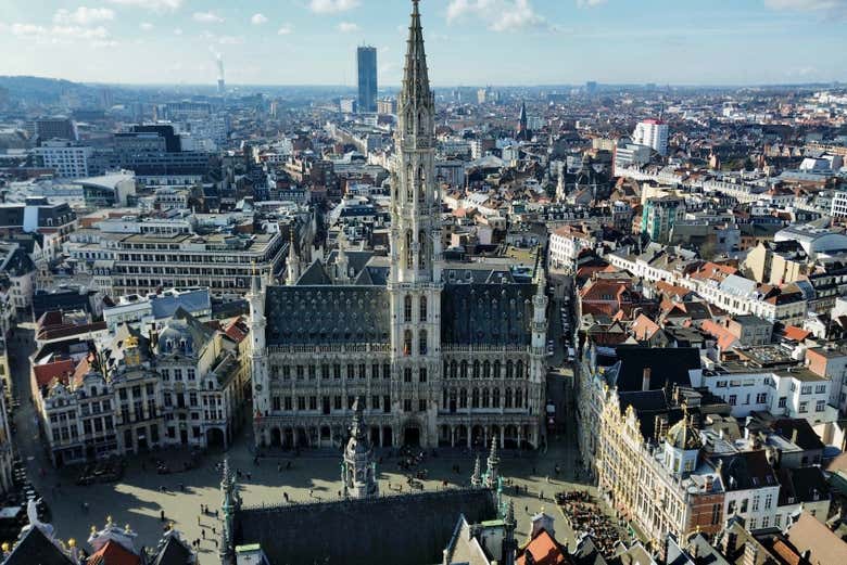 Vista aerea su Bruxelles