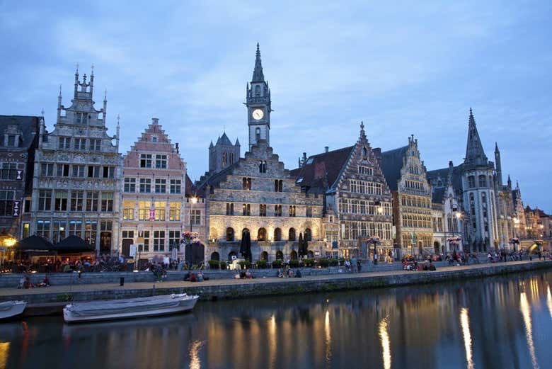 Ghent at dusk