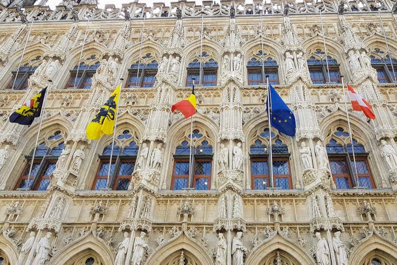 Detalle del Ayuntamiento de Lovaina