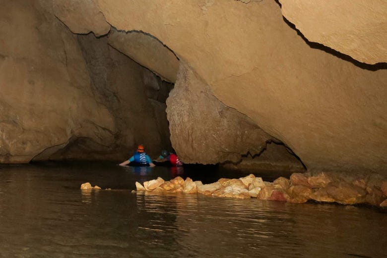 Cave tubing in Belize