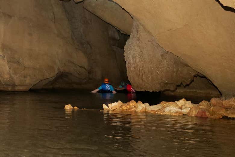 Exploring Belize's caves