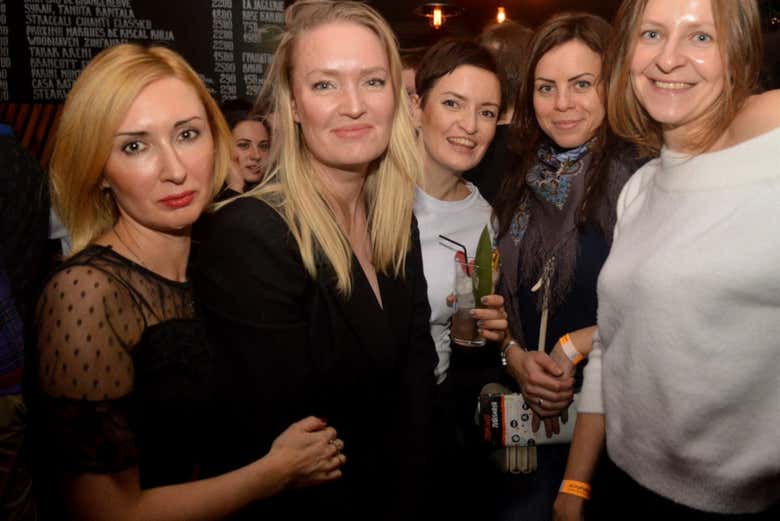 Durante el Pub Crawl por Minsk