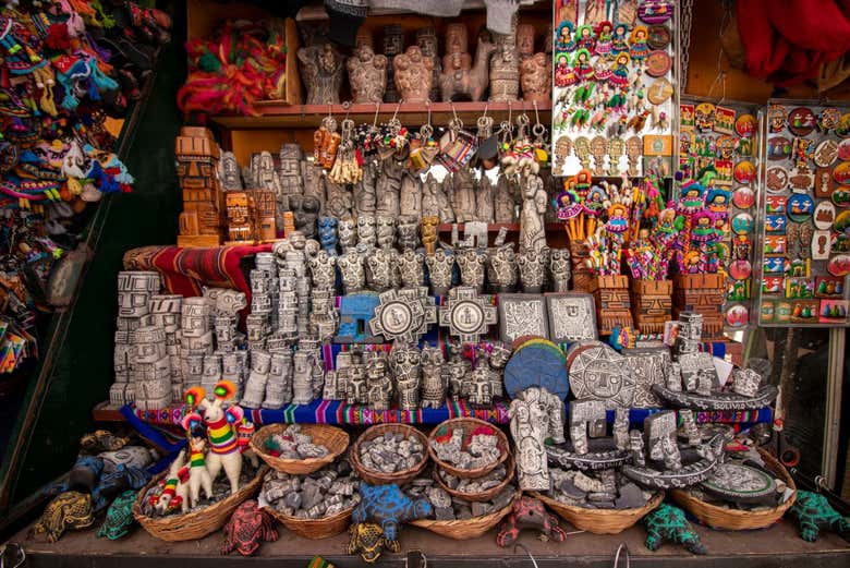 L'artigianato del mercato della Cancha