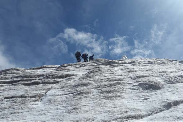 Ice Climbing on Huayna Potosí Mountain