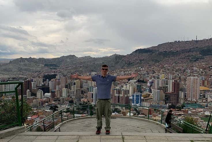 Ammirando la città dal punto panoramico