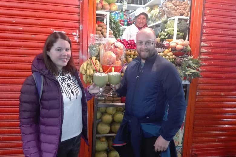 Visitando o Mercado de Lanza 