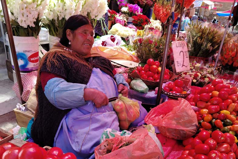 En el mercado local