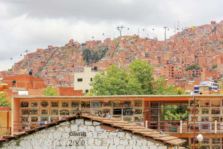 Vue de La Paz depuis le cimetière