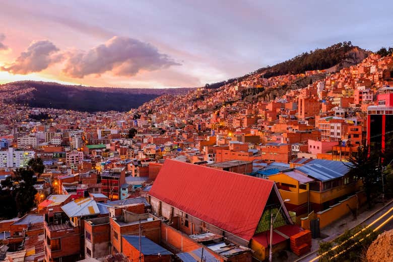 Vista su La Paz dal belvedere Killi Killi