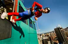 Descente en rappel depuis l'Hotel Presidente de La Paz