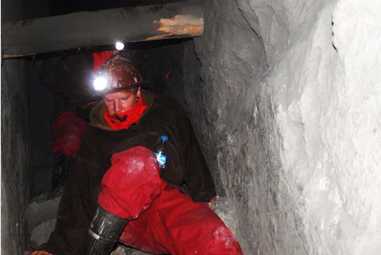 Dentro de la mina Caracoles