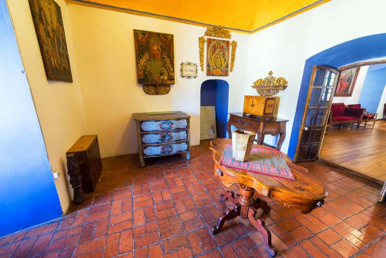 Salones de la hacienda Cayara