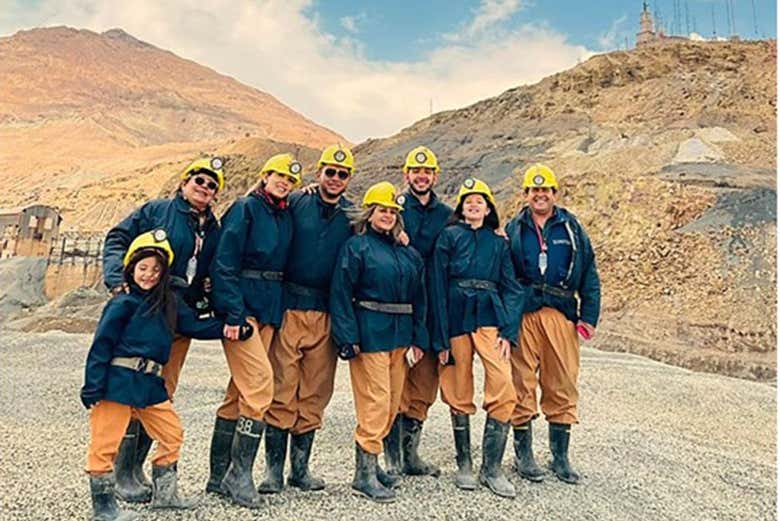 Photo outside the mines