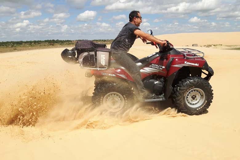 Quad por las dunas del parque