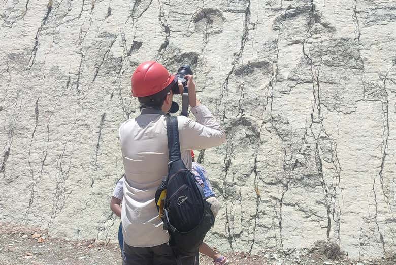 Fotografiando el yacimiento