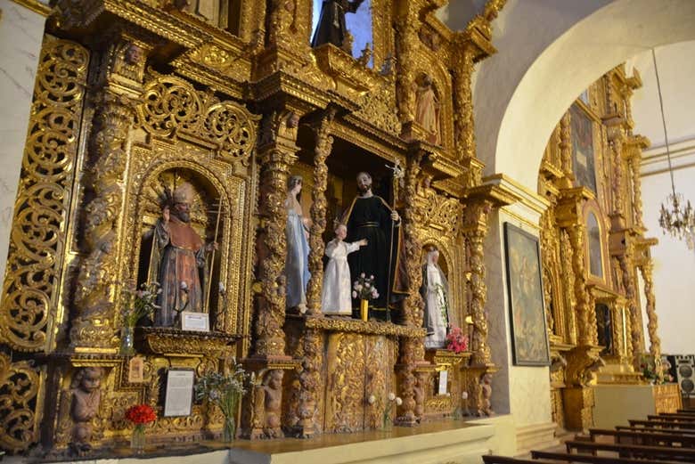 Interior of the church of Santa Clara