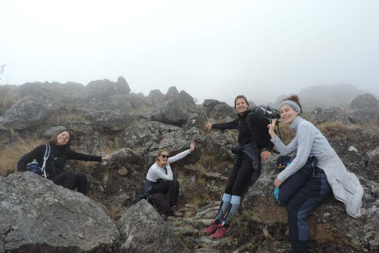 Una sosta durante il percorso