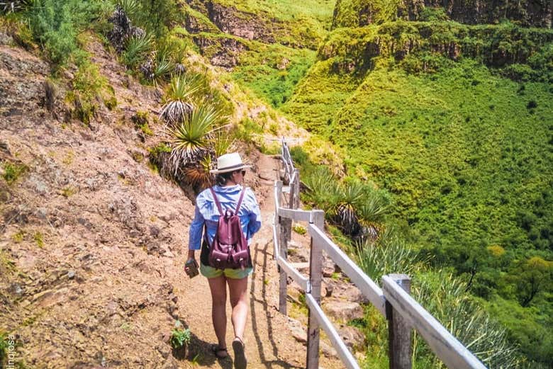 Paseando hacia el cañón de Marquiri