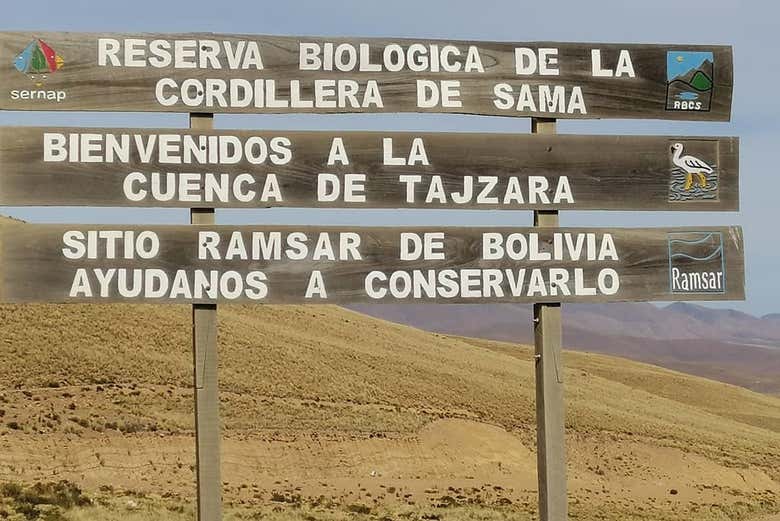 Entrance to the Sama Reserve